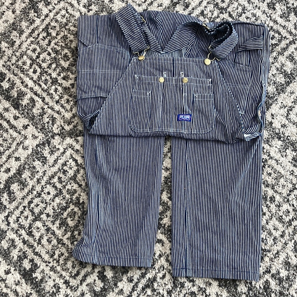 Men’s Big Smith Striped Overalls